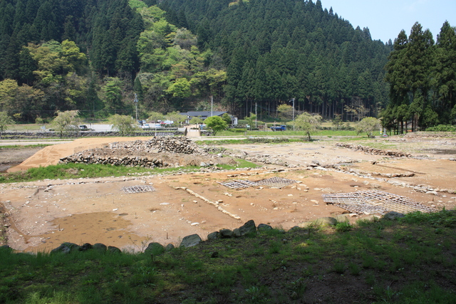 特別史跡・一乗谷朝倉氏遺跡・発掘調査中の屋敷群４の写真の写真