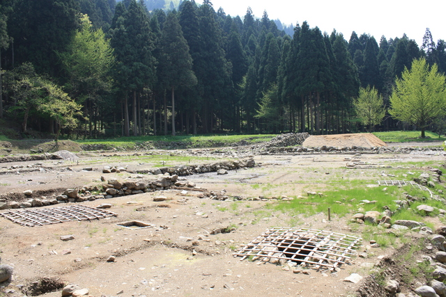特別史跡・一乗谷朝倉氏遺跡・発掘調査中の屋敷群１２の写真の写真