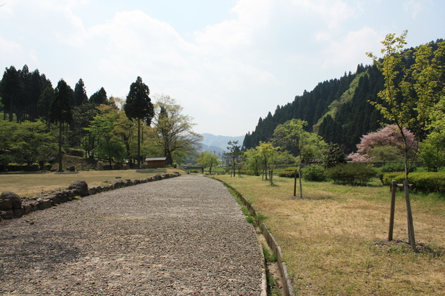 特別史跡・一乗谷朝倉氏遺跡・朝倉義景館跡の正面の広場１の写真の写真