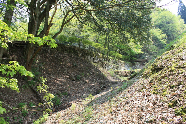 特別史跡・一乗谷朝倉氏遺跡・朝倉義景館跡・土塁と濠４の写真の写真