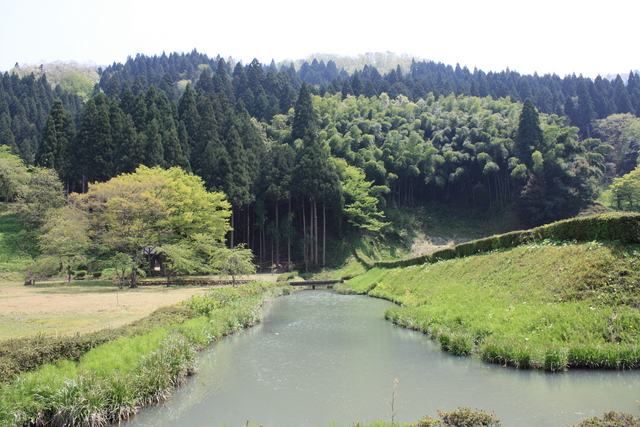 特別史跡・一乗谷朝倉氏遺跡・朝倉義景館跡・土塁と濠５の写真の写真