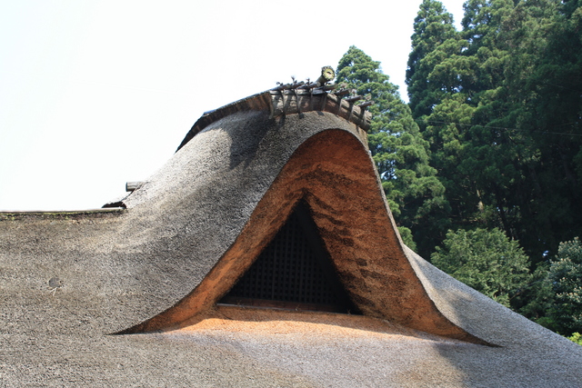 坪川家住宅・特徴的な入母屋の破風の写真の写真