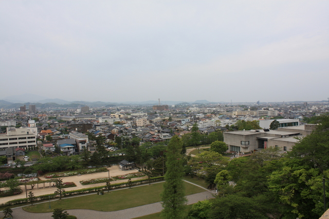 鳥取城跡から見る城下２の写真の写真