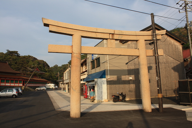 重要文化財・日御碕神社・神の宮(上の宮)鳥居(1)の写真の写真