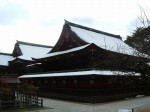 京都・北野天満宮・本殿の裏側