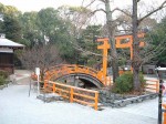 世界遺産・京都・下鴨神社・御手洗川にかかる輪橋