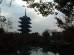世界遺産・京都・東寺・池と五重塔