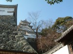 世界遺産・特別史跡・姫路城・腹切丸からみる帯の櫓と天守閣