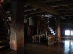 世界遺産・特別史跡・姫路城・天守閣から見た西の丸・天守閣は２本の心柱で支えられている