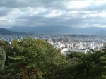 松山・松山城・筒井門付近から見る松山市街