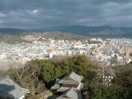 松山・松山城；天守閣から見る東側