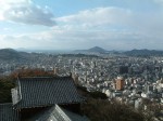 松山・松山城・天守閣から見る西側