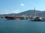 松山港・呉港・広島港・大型タンカーが接岸する港