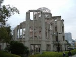 世界遺産・広島・原爆ドーム・ほとんど骨組みだけしか残っていない