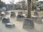 特別史跡・大阪・大阪城・かつて石垣に使われていた石