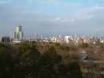 特別史跡・大阪・大阪城・高台からは大阪の町並みが見える