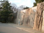 特別史跡・大阪・大阪城・巨大な一枚岩がいっぱい