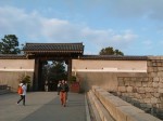 特別史跡・大阪・大阪城・桜門と右側の塀