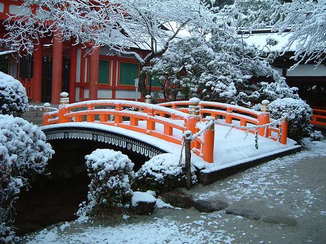 世界遺産・京都・賀茂別雷神社・玉橋の写真の写真