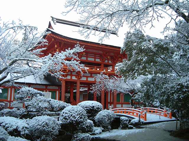 世界遺産・京都・賀茂別雷神社(上賀茂神社)楼門の写真の写真
