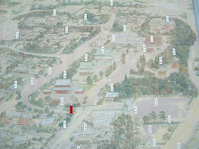 京都・大徳寺・境内案内図の写真の写真