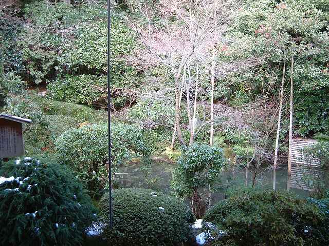 世界遺産・史跡・竜安寺（龍安寺）・方丈の北にある庭園の写真の写真