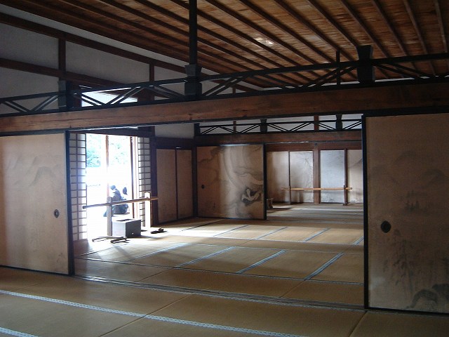 世界遺産・史跡・竜安寺（龍安寺）・方丈の内部の写真の写真