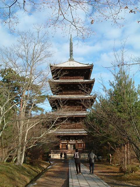 世界遺産・京都・仁和寺五重塔の写真の写真