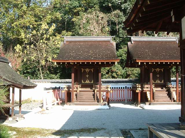世界遺産・京都・賀茂御祖神社（下鴨神社）摂社三井神社本殿１の写真の写真