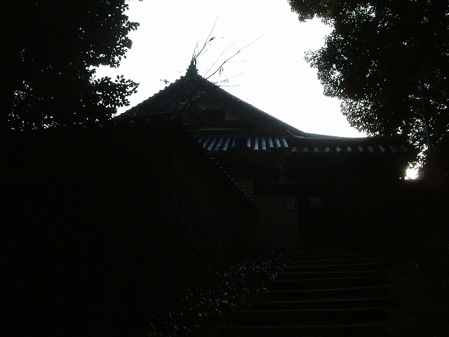 姫路・逆光で写りが悪い円教寺寿量院の写真の写真