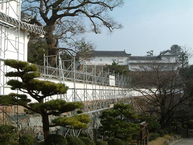 世界遺産・特別史跡・姫路城菱の門東方土塀の写真の写真