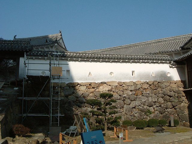 世界遺産・特別史跡・姫路城への門西方土塀の写真の写真