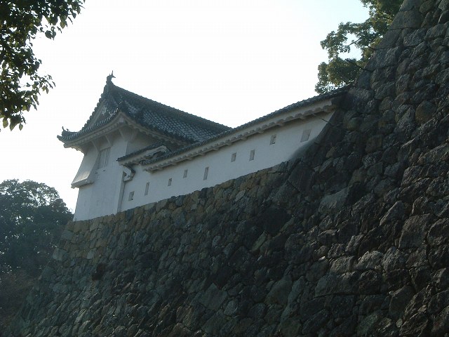 世界遺産・特別史跡・姫路城・太鼓櫓と太鼓櫓北方土塀の写真の写真