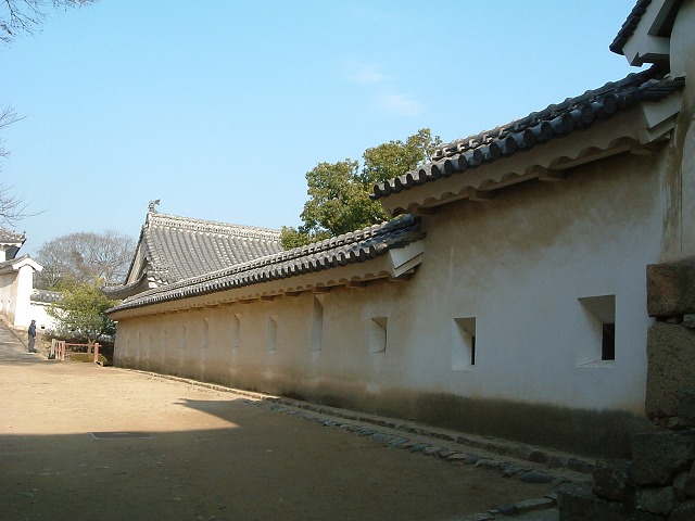 世界遺産・特別史跡・姫路城太鼓櫓北方土塀の写真の写真