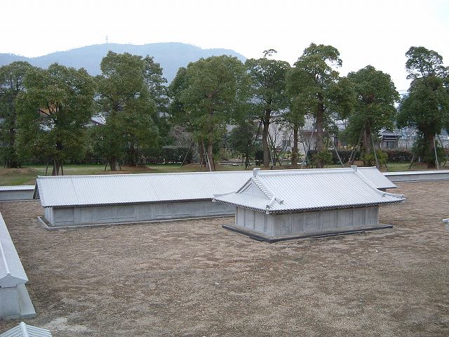 特別史跡・讃岐国分寺・僧房と講堂の模型の写真の写真