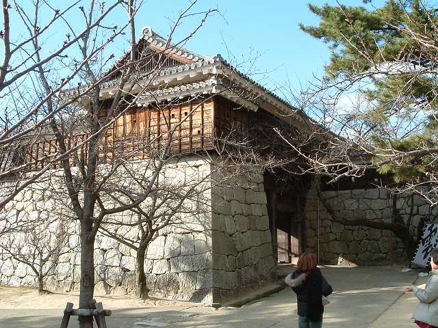 松山・松山城・太鼓門 (再建)の写真の写真