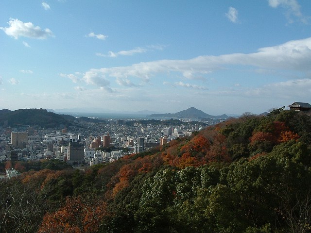 松山・松山城・太鼓門付近からの景色の写真の写真