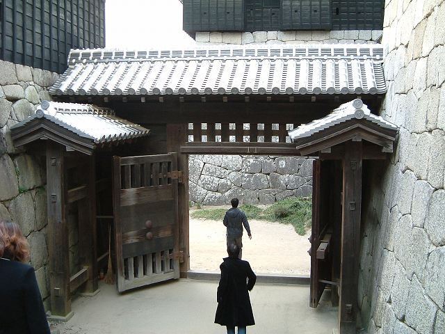 松山・松山城・内部から見る一ノ門の写真の写真