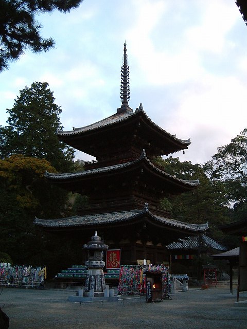 松山・石手寺・重要文化財の三重塔の写真の写真