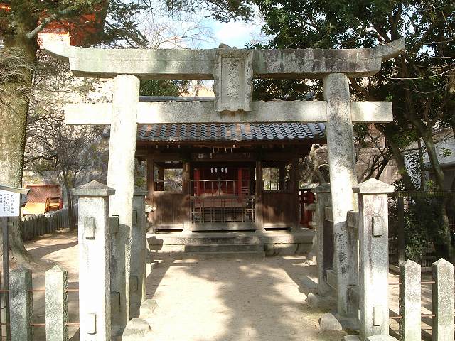 世界遺産・宮島・厳島神社・末社荒胡子神社本殿の写真の写真