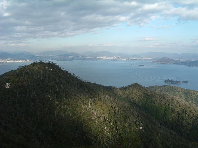 世界遺産・宮島・弥山・山頂から見る広島市街地の写真の写真
