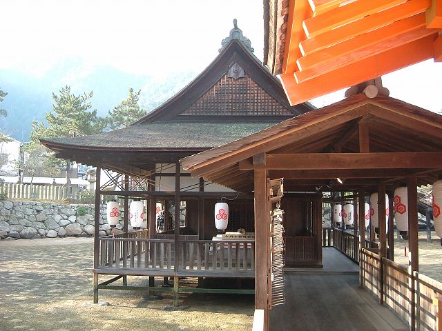 世界遺産・特別名勝・特別史跡・宮島・厳島神社・摂社天神社本殿の写真の写真