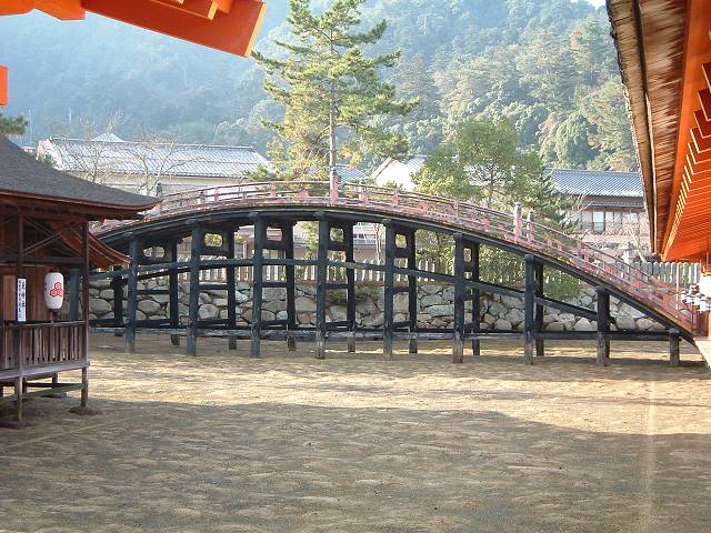 世界遺産・特別名勝・特別史跡・宮島・厳島神社・反橋の写真の写真