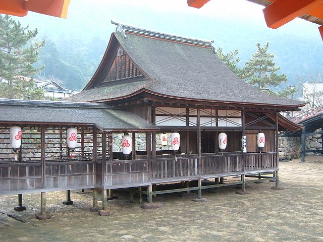 世界遺産・特別名勝・特別史跡・重要文化財・厳島神社・摂社天神社本殿の写真の写真