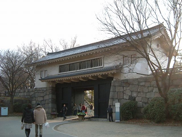 特別史跡・大阪・大阪城・外側から見る青屋門の写真の写真