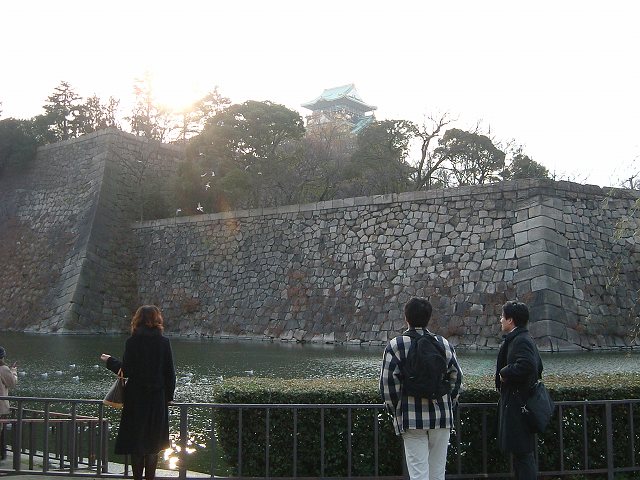 特別史跡・大阪・大阪城・内濠と本丸の写真の写真
