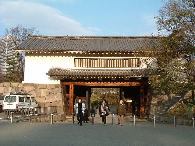 特別史跡・大阪・大阪城・内側から見る青屋門の写真の写真