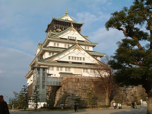 特別史跡・大阪・再建された大阪城の天守閣の写真の写真