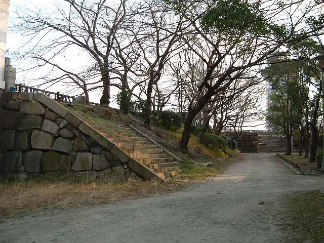 特別史跡・大阪・大阪城・盛り土の写真の写真