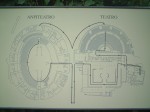 世界遺産・メリダ・ローマ劇場の案内図